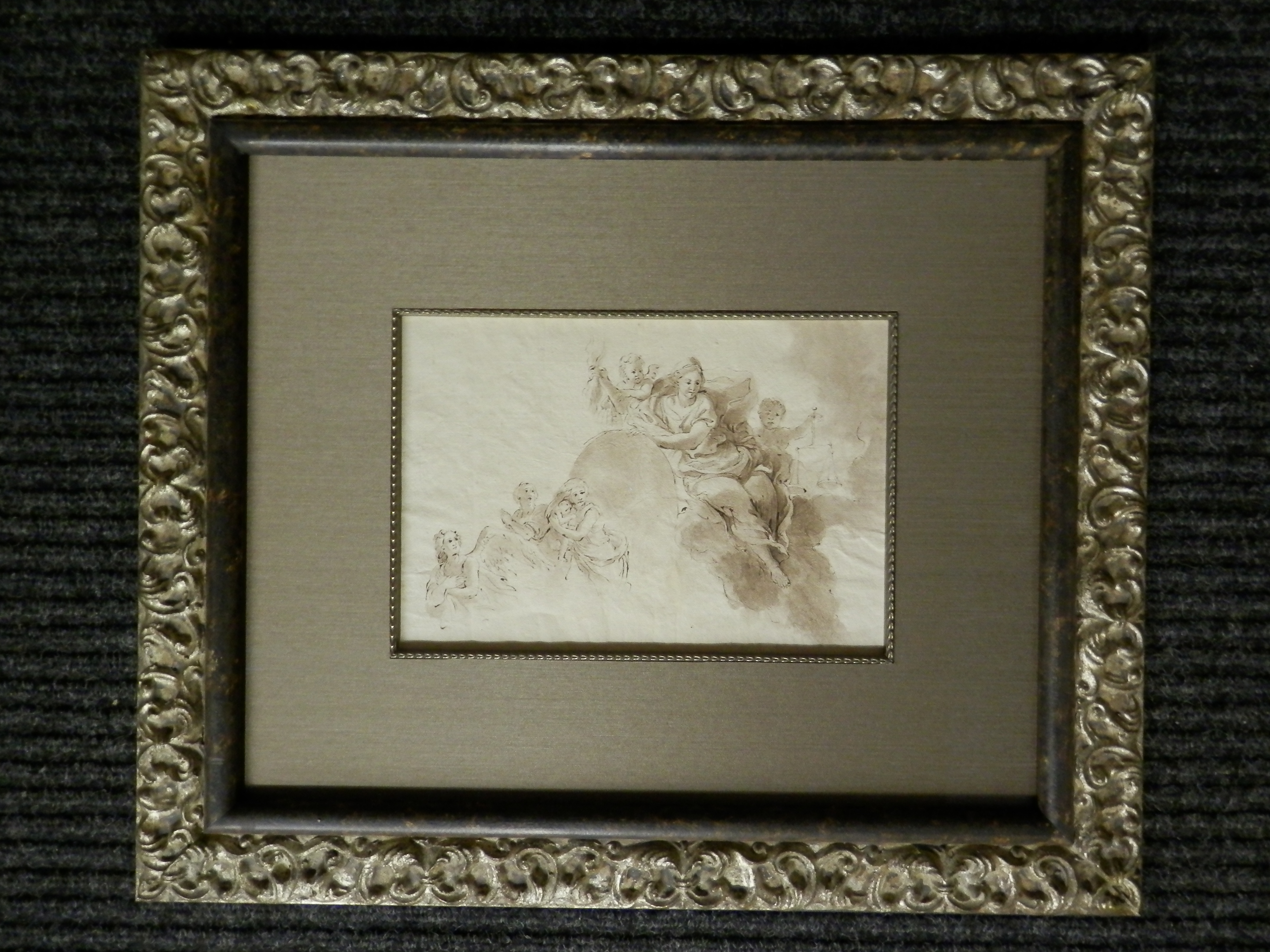 A painting on a frame